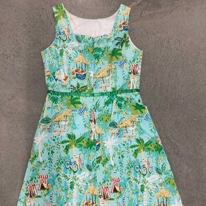 Signature by Sangria Red and White Dress